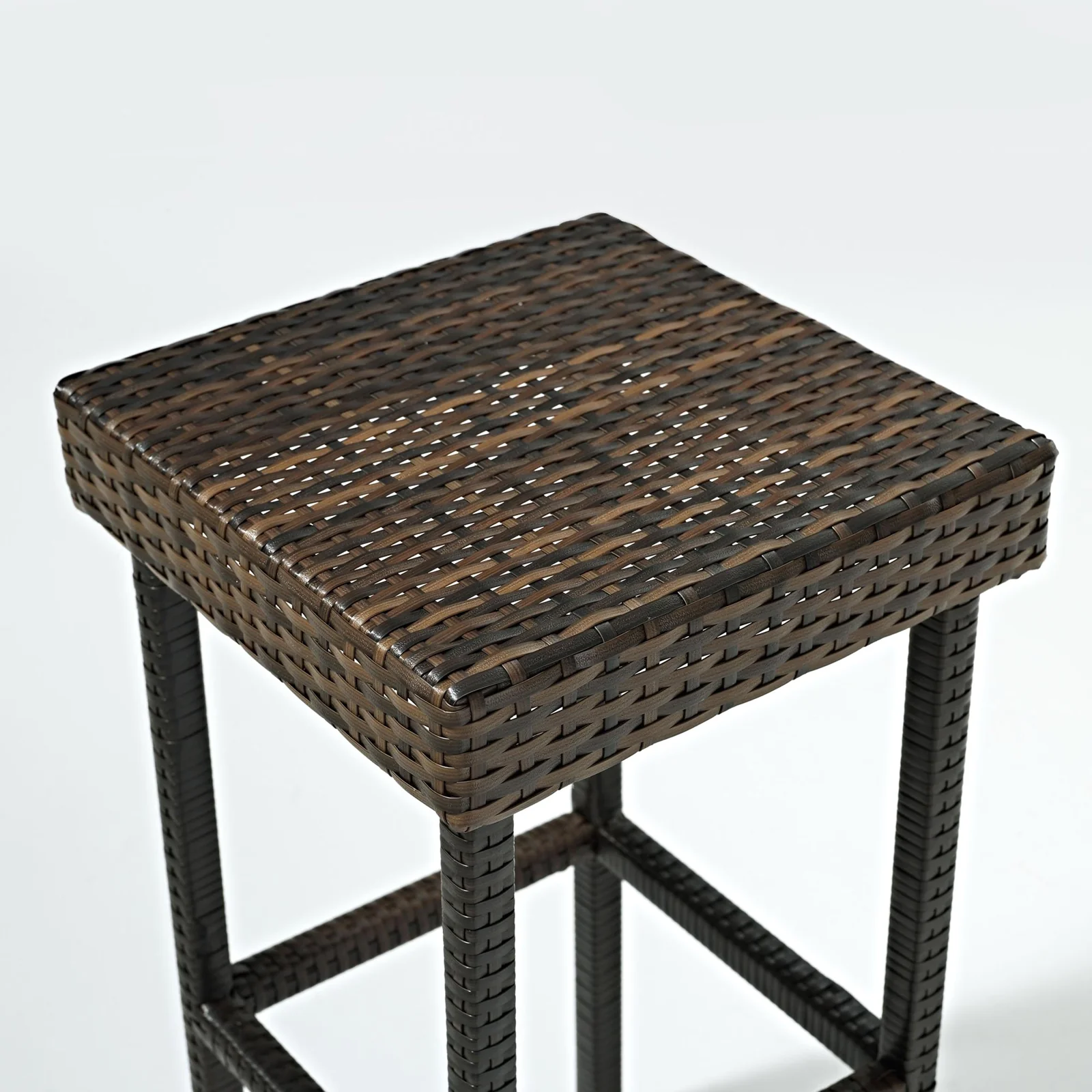 Crosley Furniture Palm Harbor 2pc. Wicker Counter Height Stool Set - Brown