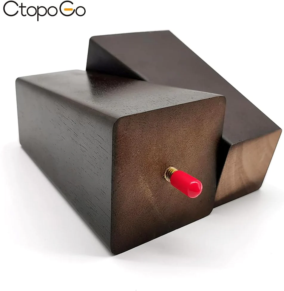 CtopoGo Wooden Solid Wood Square Furniture Legs 5 Inch Set of 4 Mid-Century Modern Sofa Replacement Parts Couch Bed Coffee Chair Desk T