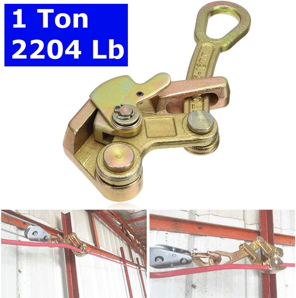 suprwin Grip Wire Pulling Tool&a;#239;&a;#188;&a;#140;Wire Rope Jaw Clamp Grip Steel Rope Jaw Puller for Cable Size 1/10