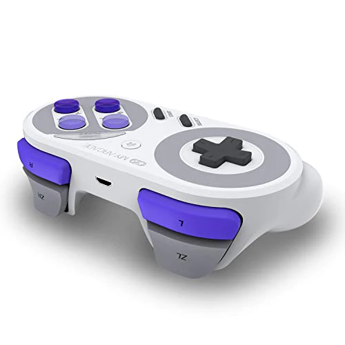 My Arcade Super Gamepad - Wireless Gaming Controller for Nintendo SNES Classic, NES Classic, Super Famicom, Wii, Wii U (Super NE