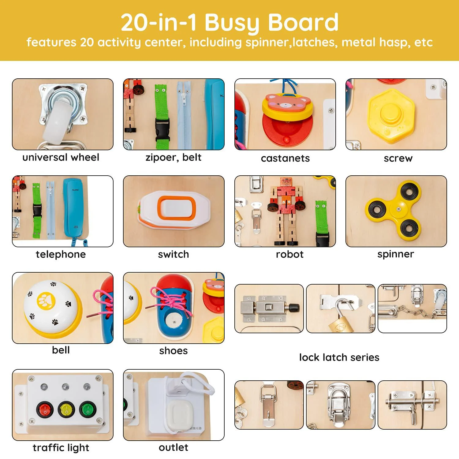 niluto montessori busy board for toddlers-busy board toys learn to dress toys for 3 - 12 year old kids - learning toy for airplane o