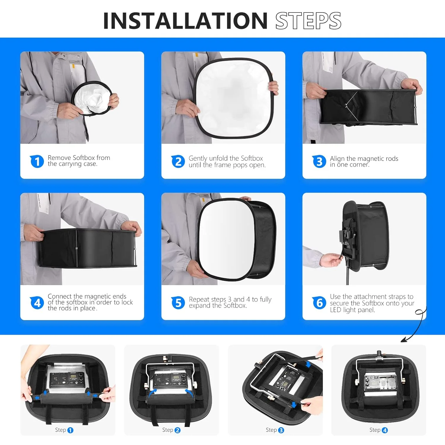 Zell Electronics Zell Led Panel Light Softbox For 480 Led Light - Outer 16.3