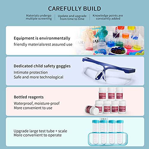 snaen science kit with 30 science lab experiments,diy stem educational learning scientific tools for 3 4 5 6 7 8 9 10 11 year