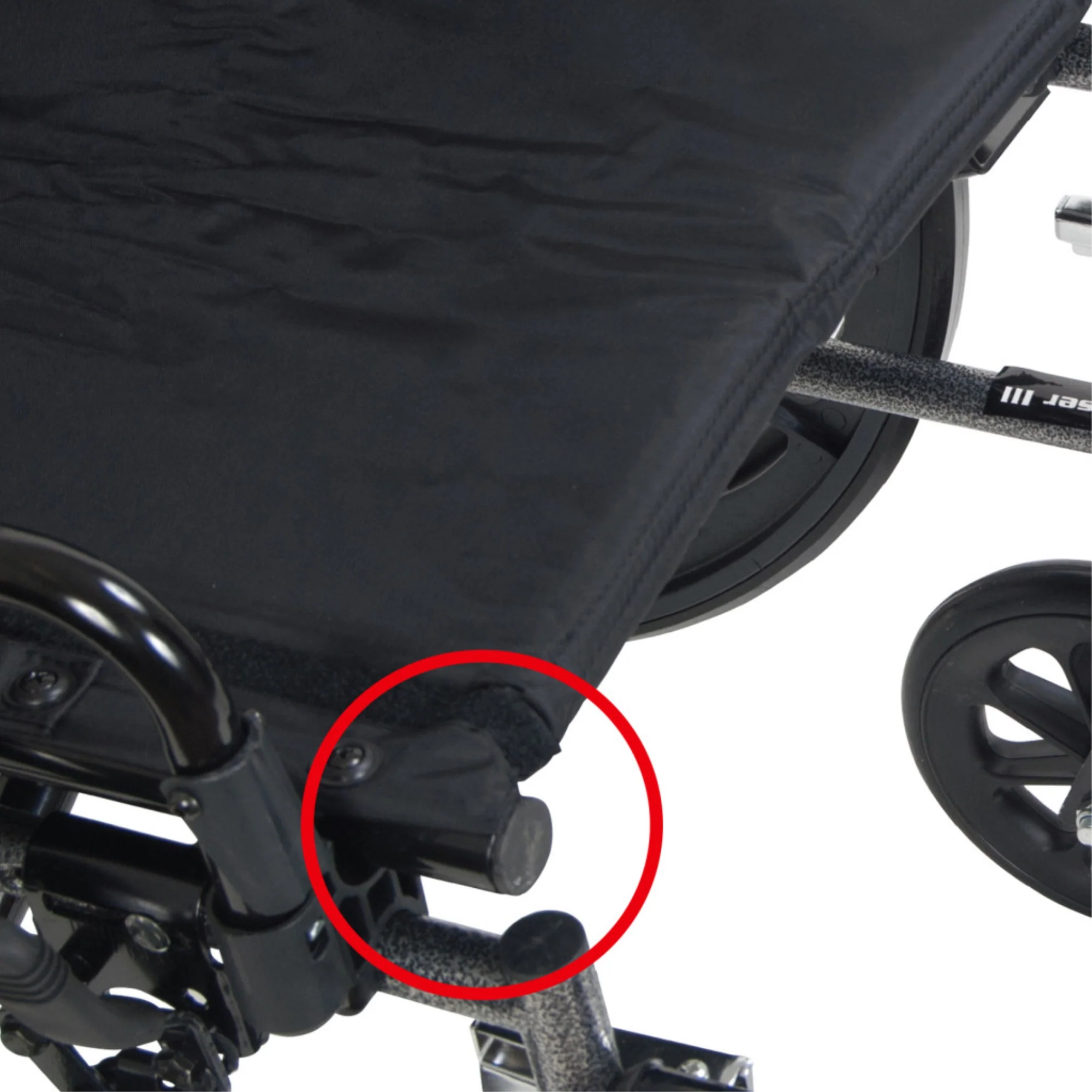 Drive DeVilbiss Healthcare Cruiser III Light Weight Wheelchair with Flip Back Removable Arms, Desk Arms, Elevating Leg Rests, 18