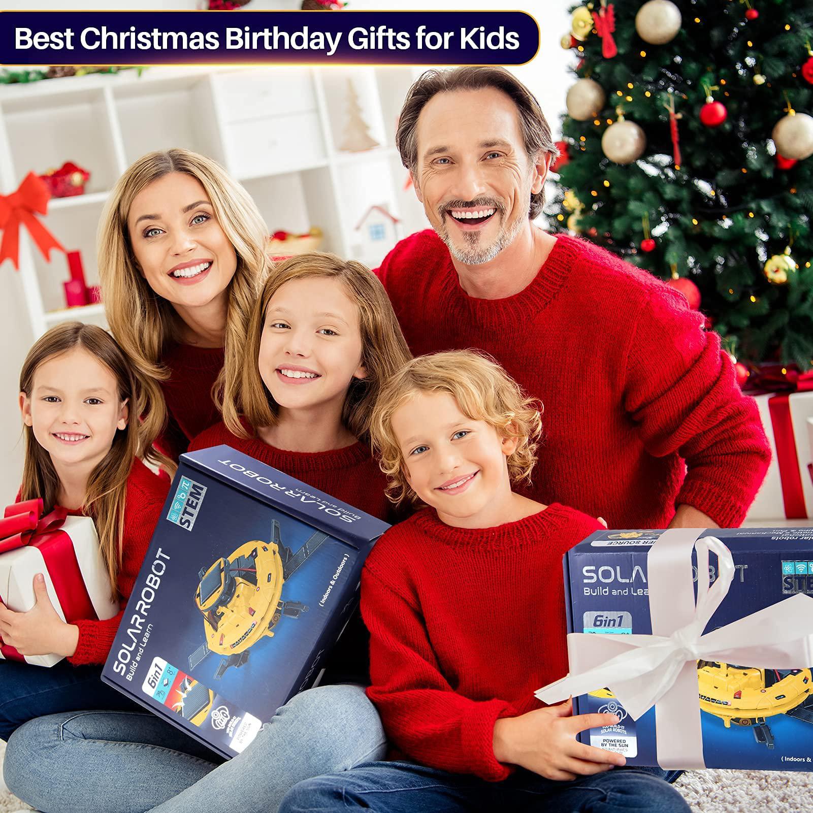 cobfdha stem projects for kids, science kits for boys, solar space toys gifts for 8-14 year old teen boys girls, 120pcs building expe
