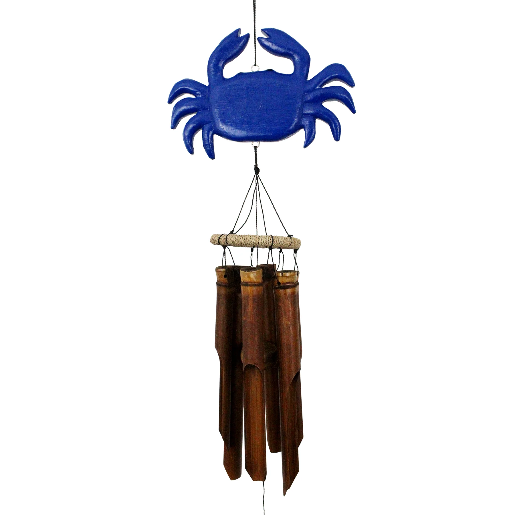 Cohasset Gifts &a; Garden Red Crab Bamboo Wind Chime