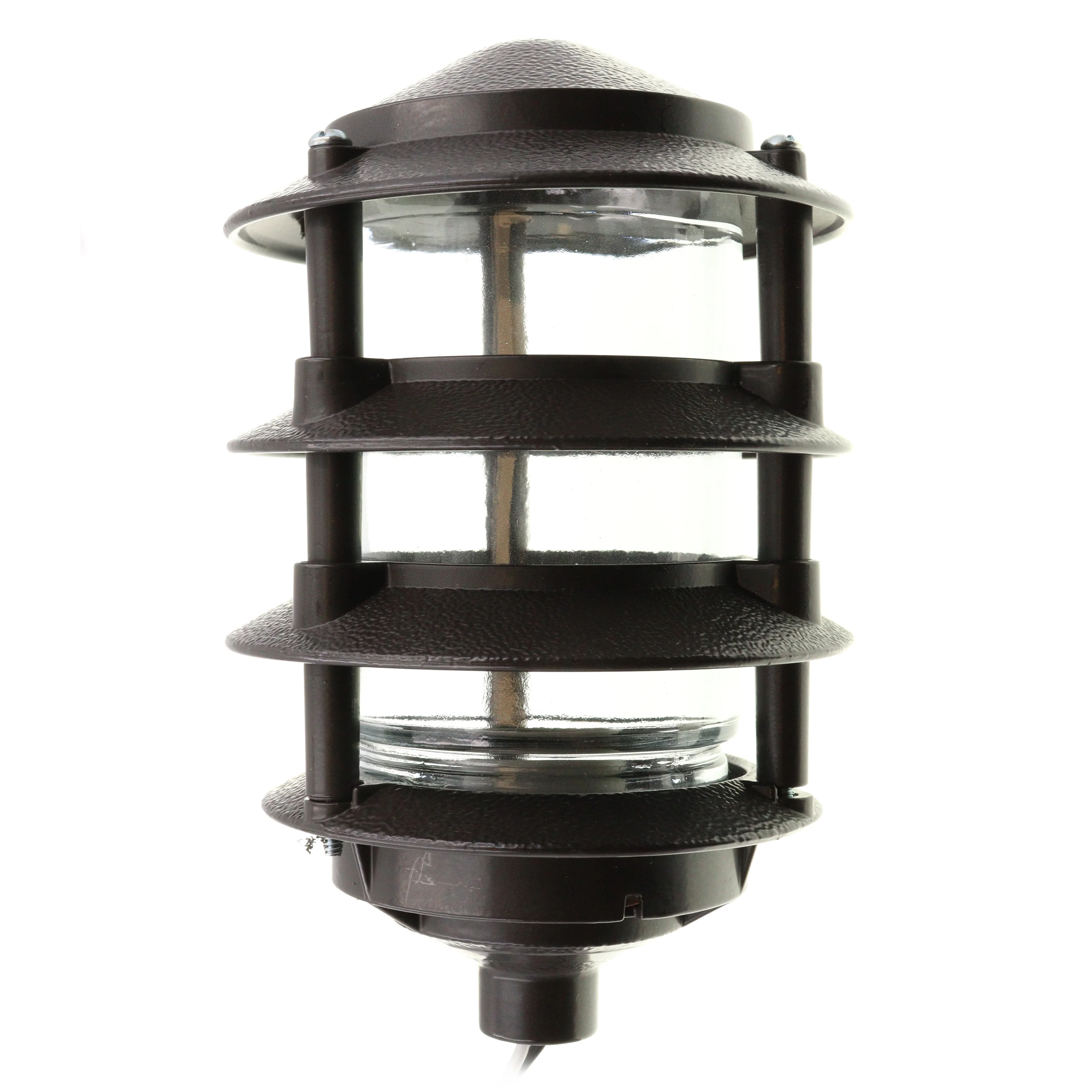 THOMAS &a; BETTS RED DOT K440BR FOUR TIER PAGODA LANDSCAPE GARDEN LIGHT, POST MOUNT, 120V, BRONZE