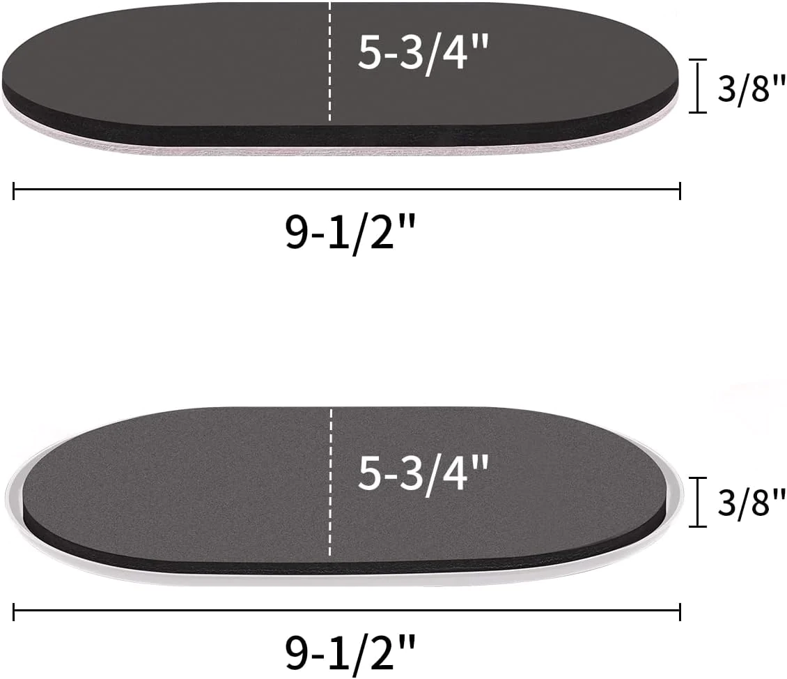 Generic Reusable Large Furniture Movers Sliders for Carpet and Hardwood Floors, 9-1/2