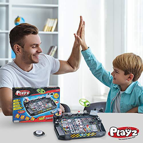 playz advanced electronic circuit board engineering toy for kids | 328+ educational experiments to wire &a; build smart connect