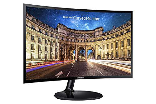 samsung lc24f392fhnxza 24-inch curved led gaming monitor (super slim design), 60hz refresh rate w/amd freesync game mode (ren
