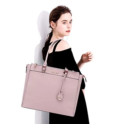 BAIMAY Laptop Bag,Laptop Bag for Women,17 Inch Tote Bag for Women Work Ladies Briefcase Roomy Teacher Work Bag Computer Bag with Multi-