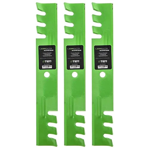 8TEN LawnRAZOR Mower Blade for Gravely Scag Hustler John Deere 48 inch Deck 795757 481706 482461 (Heavy Duty Toothed Mulching) 3