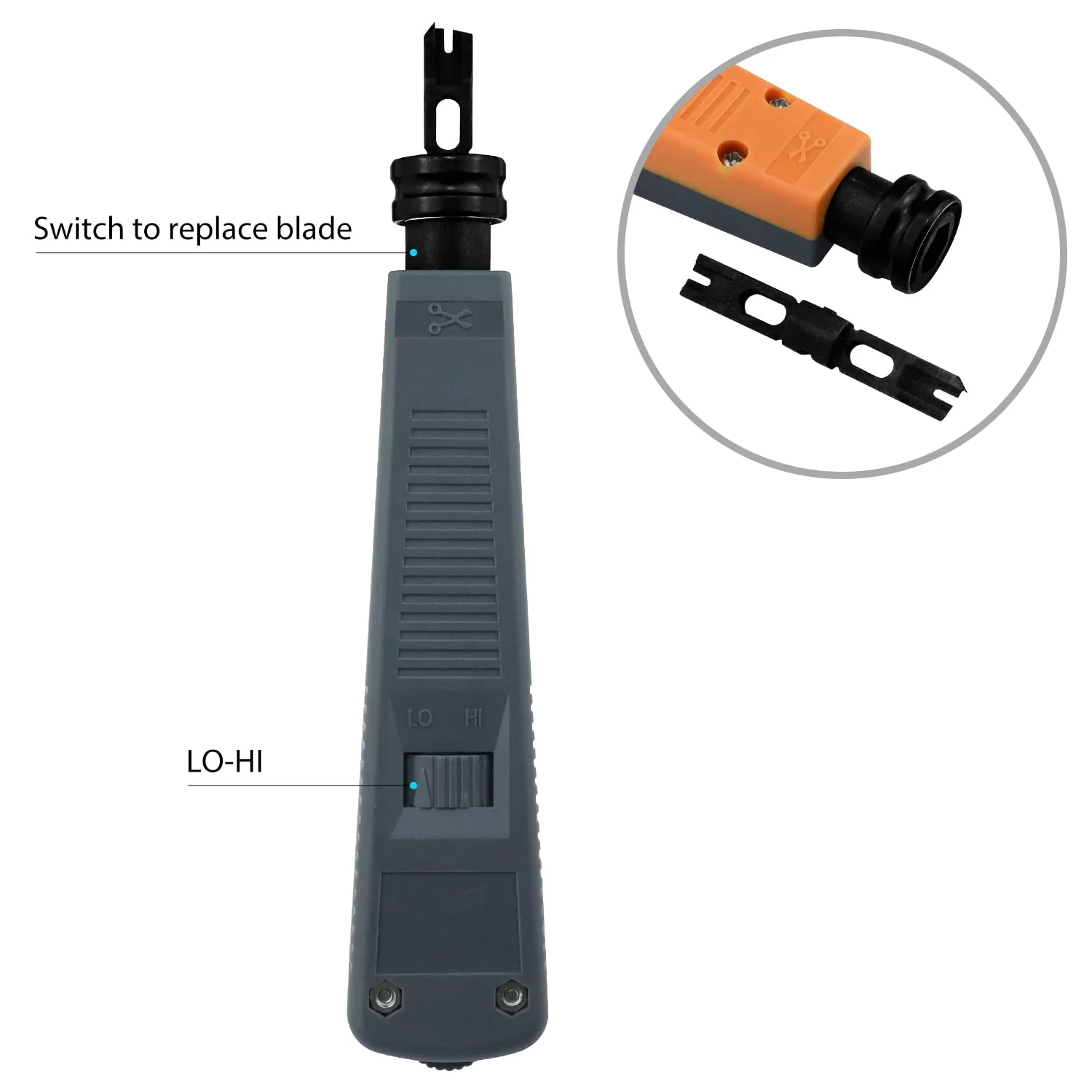 Generic Iwillink 24 Port Patch Panel and 1-Pack 110 Punch Down Tool with 110 Blade