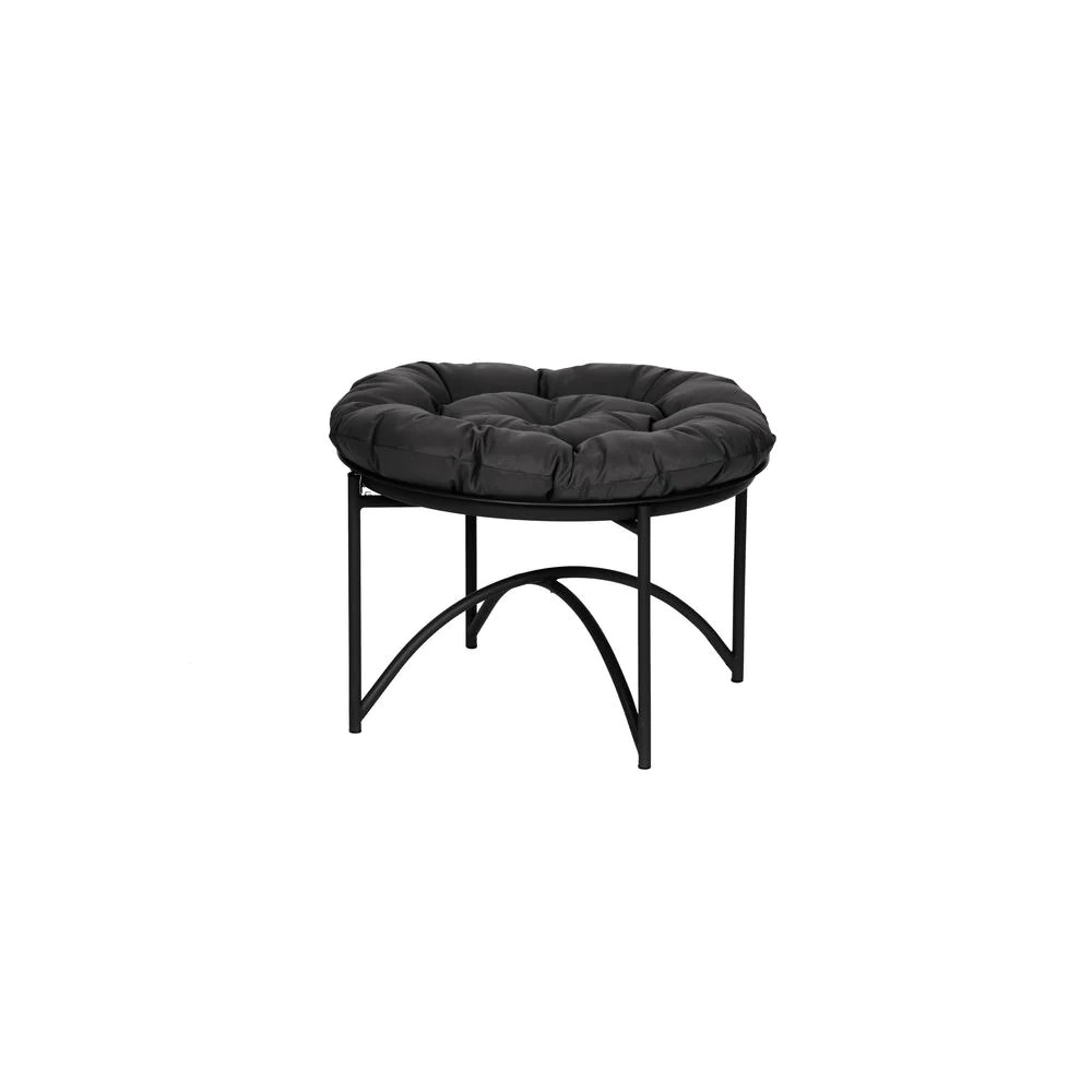 FlowerHouse Center Table with foot stool and cushion - Black