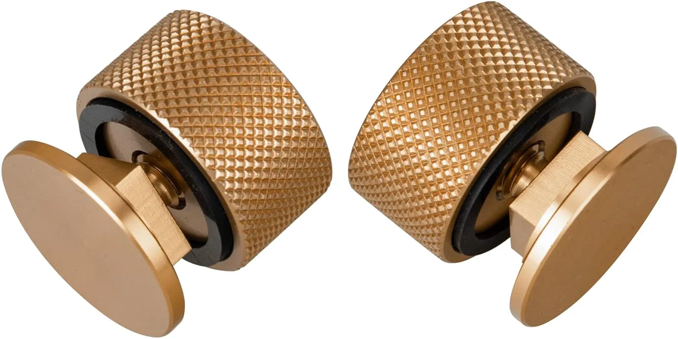 3mirrors Welding Hood (Pipeliner) Helmet Fasteners Gold Headgear Replacement Parts Accessories Screws Flip Hood Aluminum - Anodized w/Si