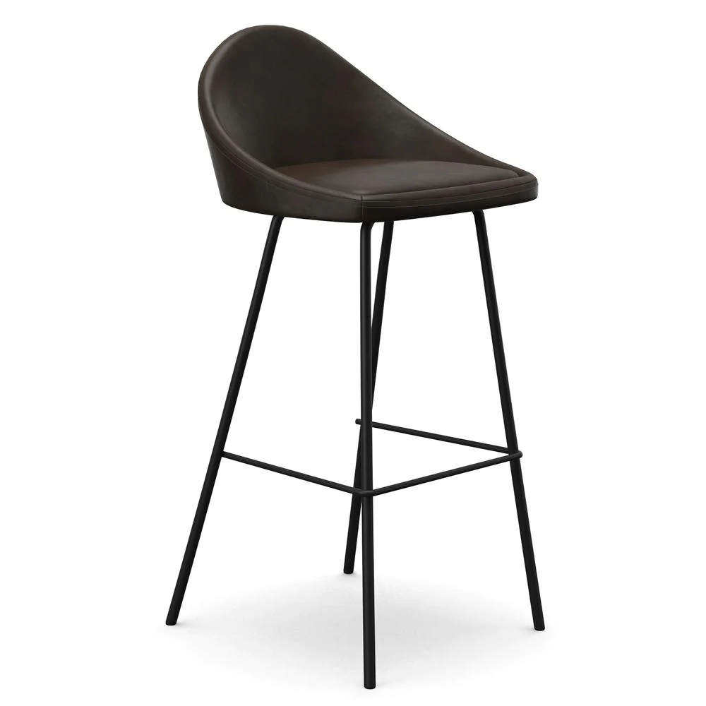 Aeon Marco Vegan Leather Bar Height Stools (Set of 2)