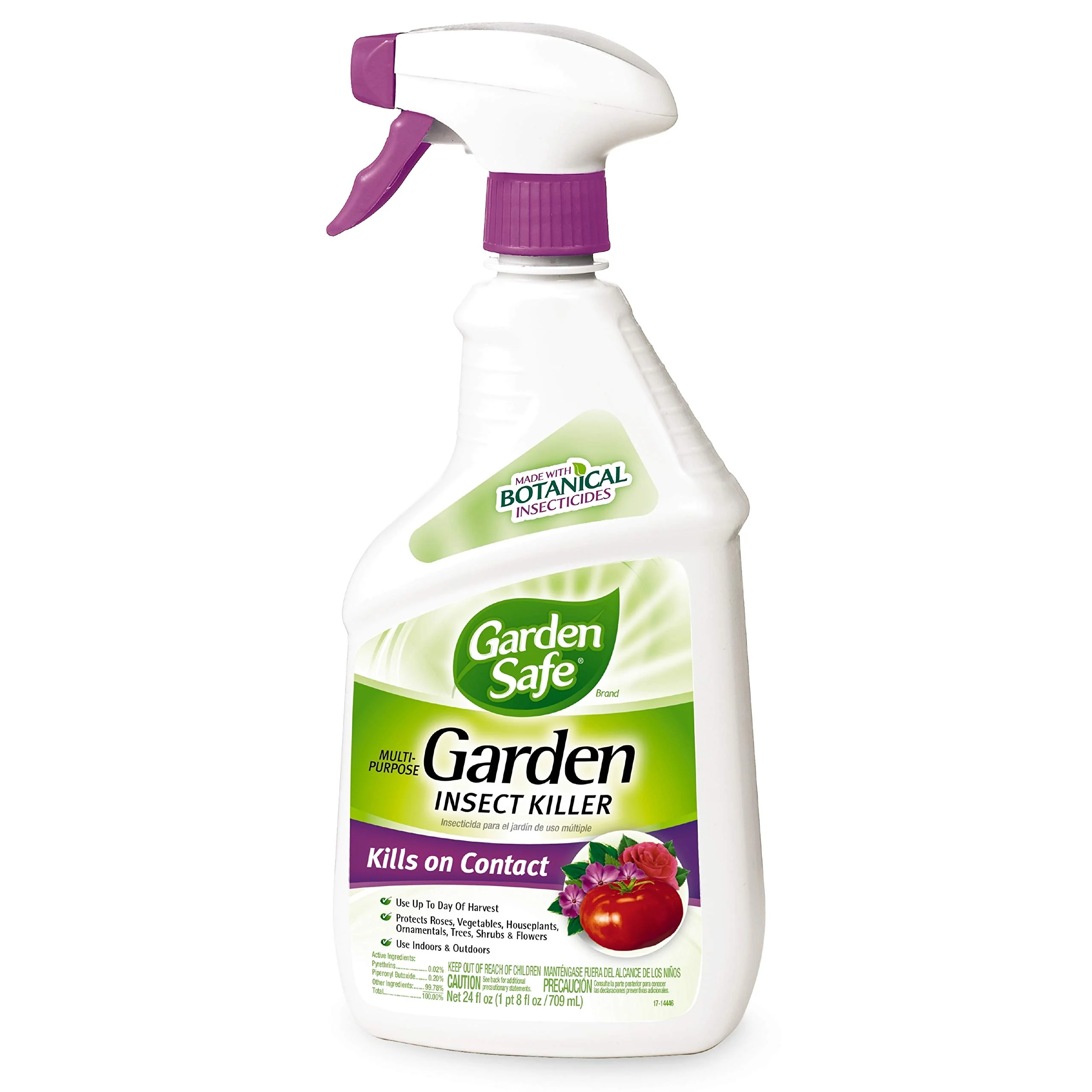 Garden Safe Multi-Purpose Garden Insect Killer, Made With Botanical Insecticides, Kills Aphids, Tomato Hornworms and Other Liste