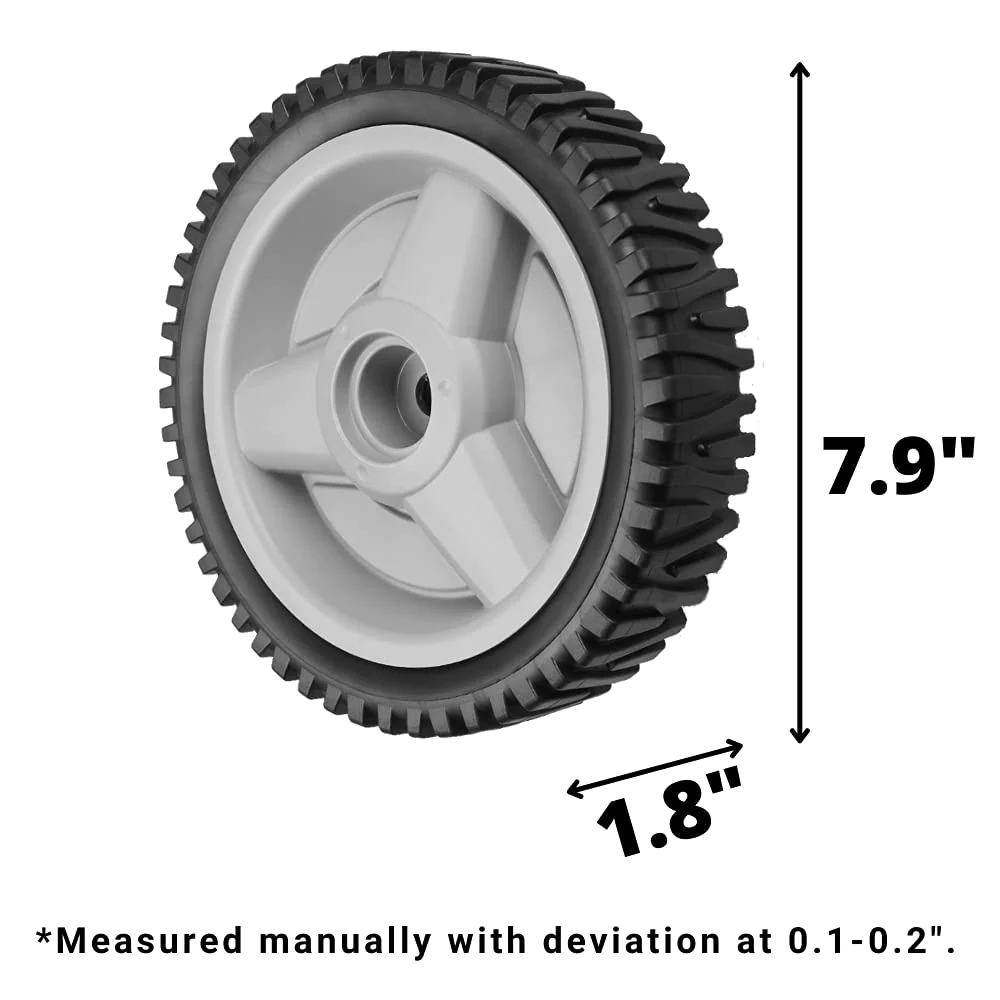 ranwin Front Drive Wheels Fit for HU Mower - Front Drive Tires Wheels Fit for HU Front Wheel Drive Self Propelled Lawn Mower Tractor, W