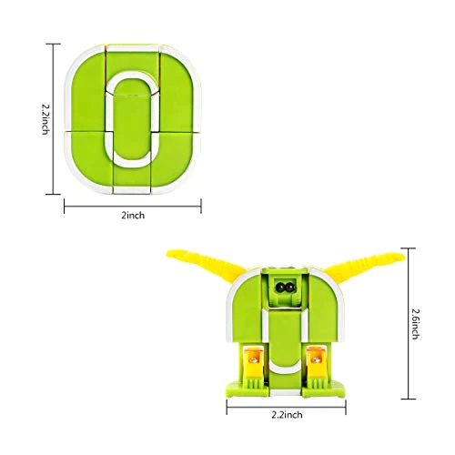 Lydaz Number Robots Toys Birthday Gift for Boys 3 4 5 6 Years Old, Learning Transformers Toys, STEM Toddlers Education for Class