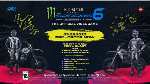 GCP Products Monster Energy Supercross 6 For Playstation 4 [New Video Game] Ps 4