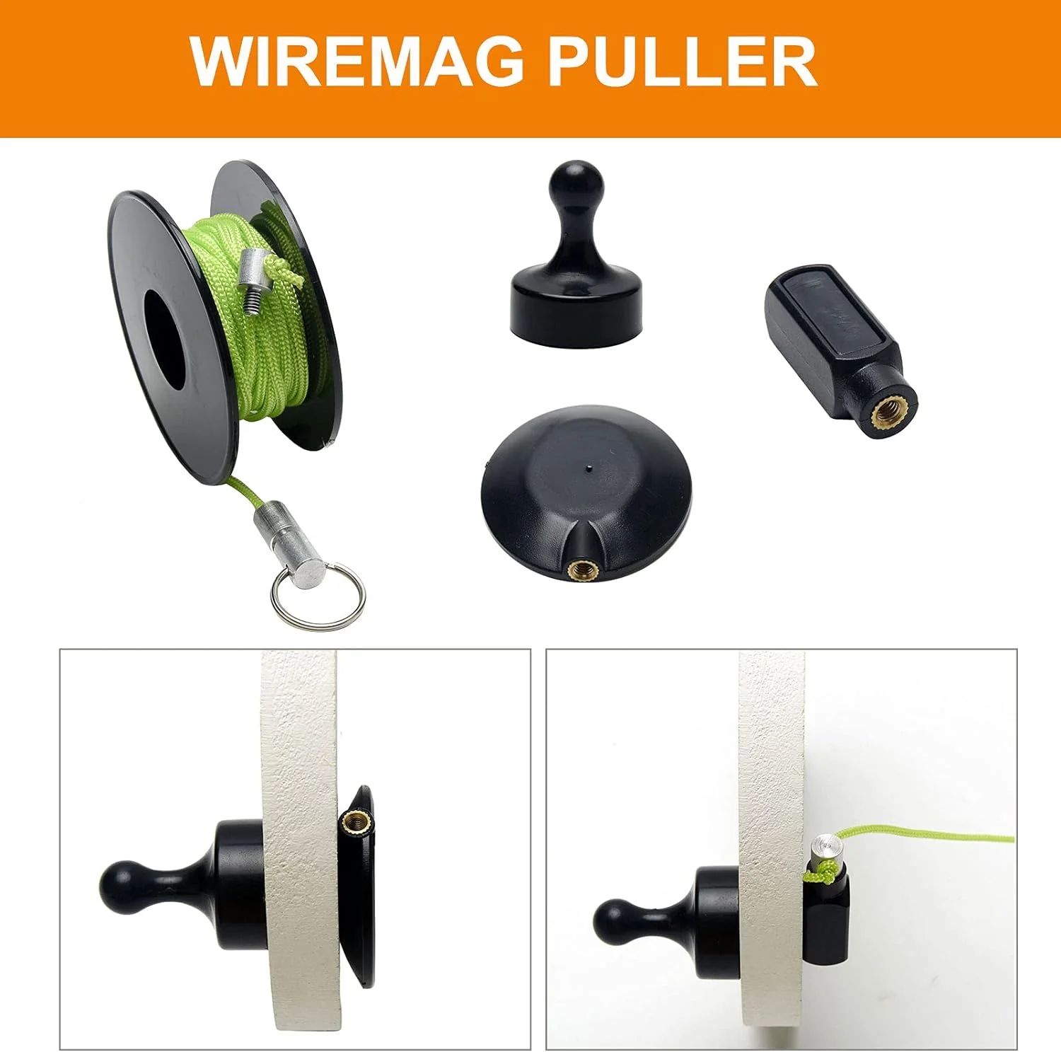 PXRJE Wiremag Puller, Magnetic Wire Puller,Magnetic Cable Pulling System, Wire Puller Wall Fishing Tool,Wire Guide Pulling System for