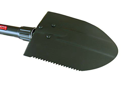 tabor tools j35a folding shovel, small 18 inch survival spade for camping, gardening, suv emergencies. entrenching trowel too