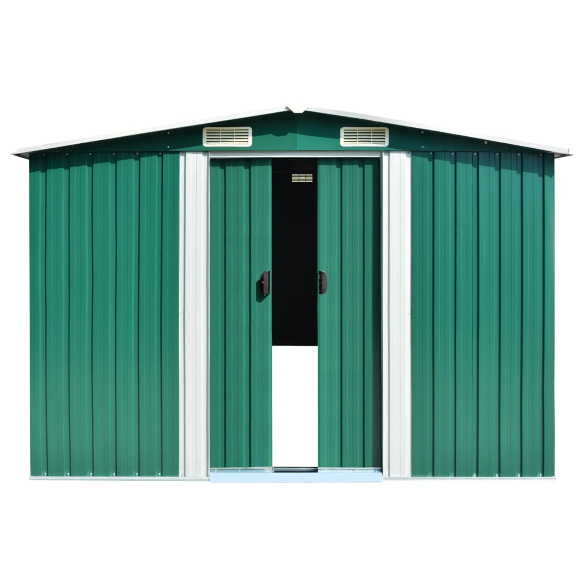 vidaXL Garden Shed Green 101.2