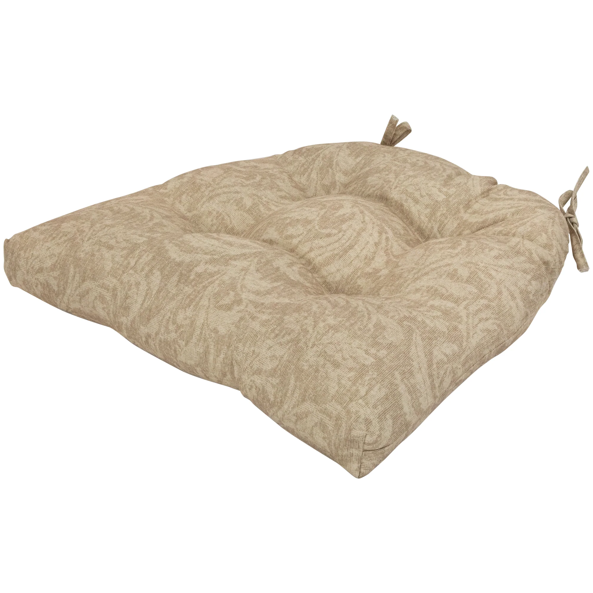 Northlight 3pc Brown Tufted Wicker Furniture Outdoor Patio Cushions 41