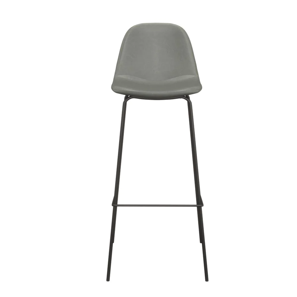 Aeon Maxine Vegan Leather Bar Height Stools (Set of 2)