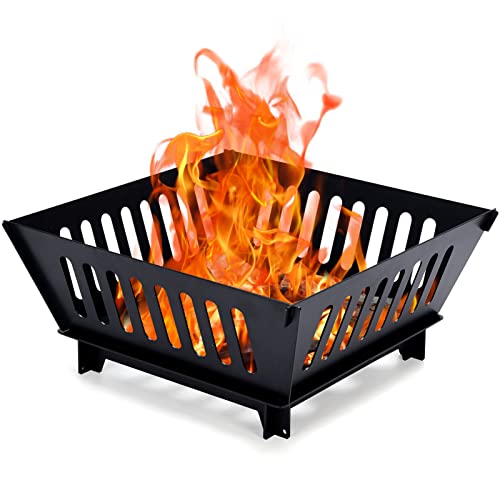 INNO STAGE Fire Pits for Outside 17 Inch Collapsible Portable Plug Fire Pit for Camping Travel Picnic Bonfire Backyard Patio Garden Bon Fir
