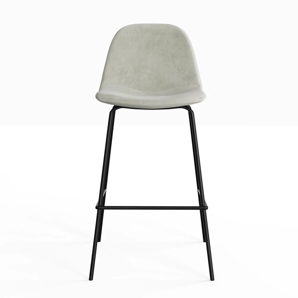 Aeon Maxine Velvet Counter Height Stools (Set of 2)