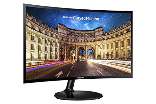 samsung lc24f390fhnxza 24-inch curved led gaming monitor (super slim design), 60hz refresh rate w/amd freesync game mode
