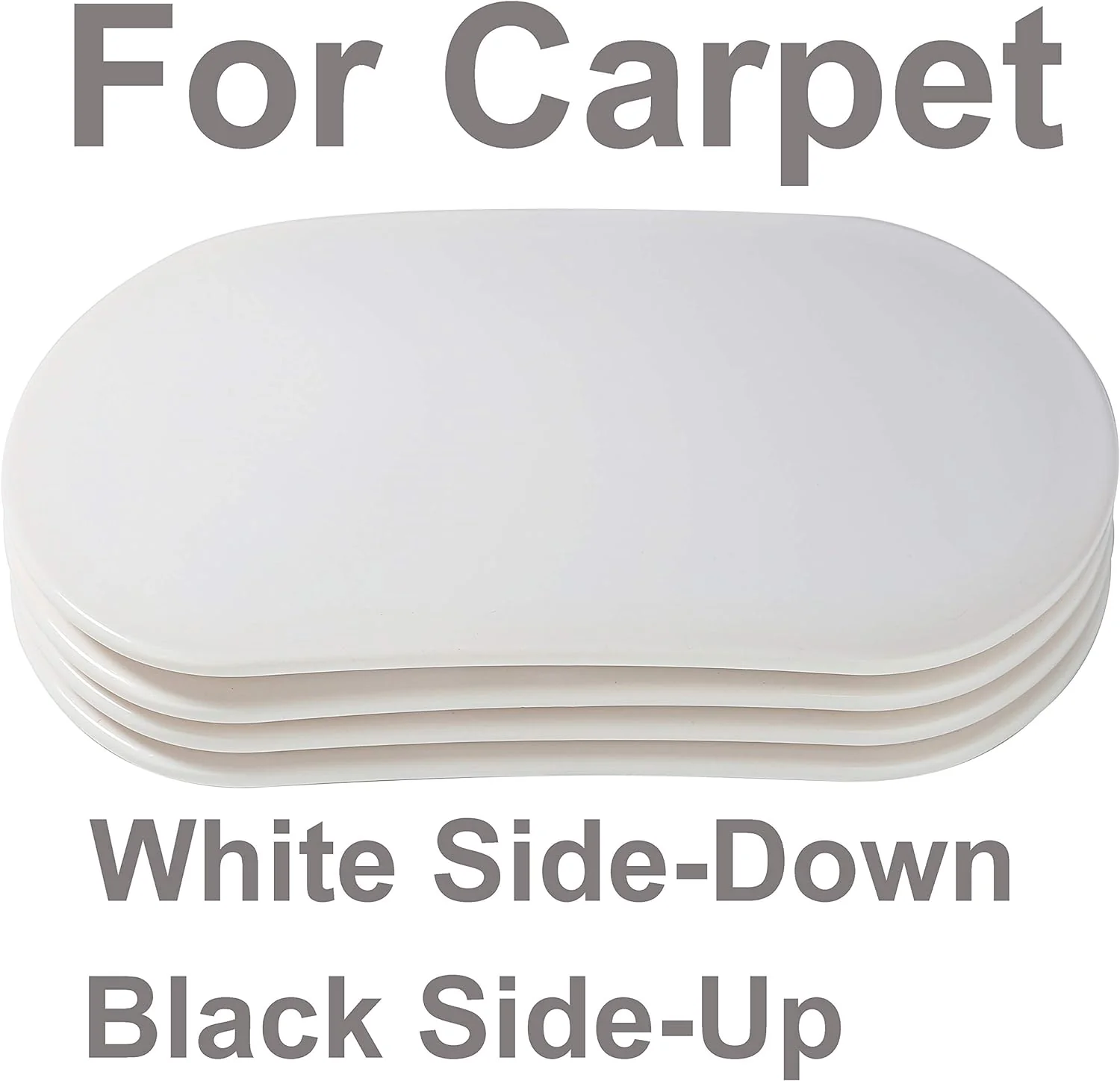 Liyic 9-1/2in X 5-3/4in.Furniture Moving Kit (8pcs) for All Floor Types/Multi-Surface 2-in-1 Reusable Furniture Carpet Slider with Ha