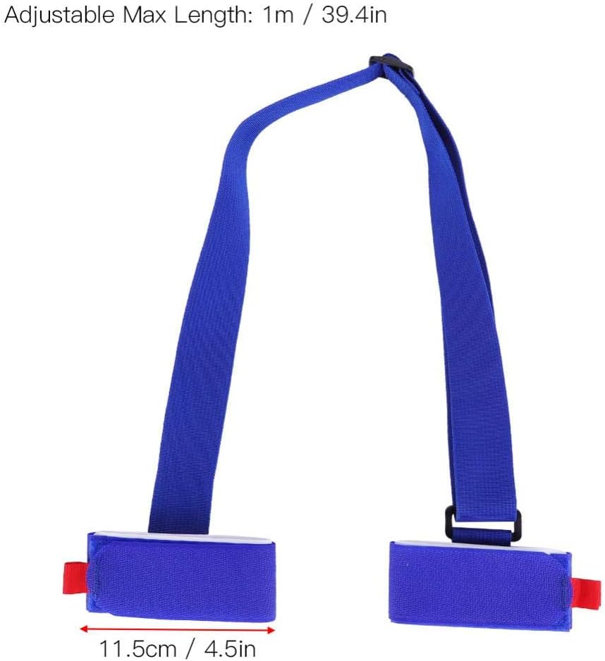 dilwe Ski Strap, Adjustable Ski Pole Carrier Shoulder Sling with Cushioned for Snowboard Skateboard Yoga Mat Winter Outdoor Sports Ac