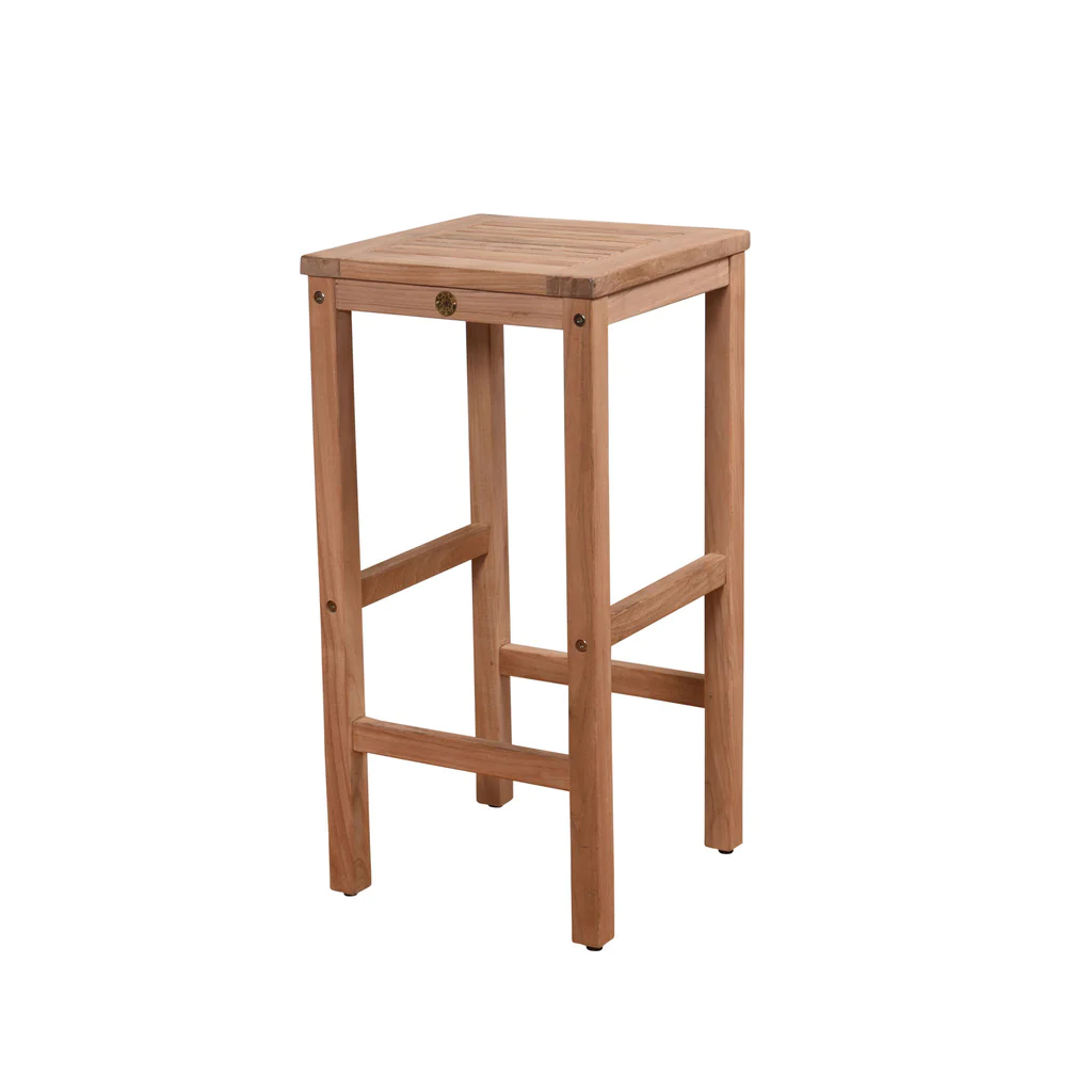 Amazonia Teak Mirage Patio Backless Barstool