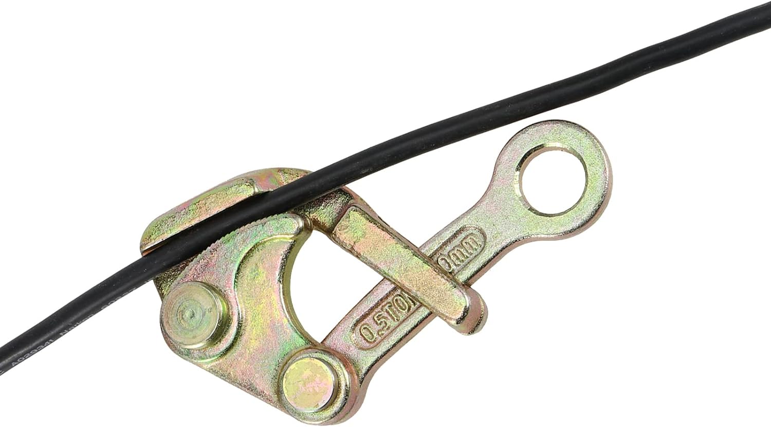 JOIKIT 2 Pack 0.5 T Cable Grip Puller, Wire Grip Steel Cable Pulling Tool, Cable Grip Wire Gripper for Wire Rope, 1102 Lbs