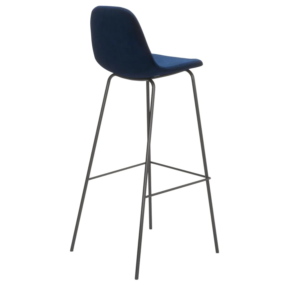 Aeon Maxine Velvet Bar Height Stools (Set of 2)