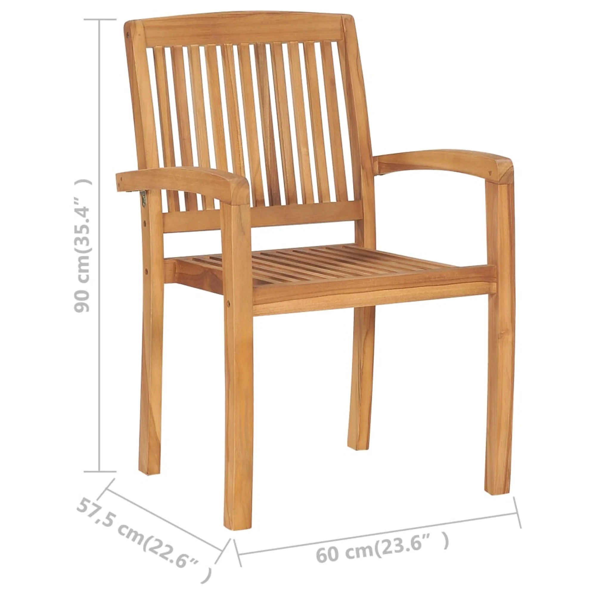 vidaXL 2x Solid Teak Wood Garden Chairs with Cushions Seating Multi Colors