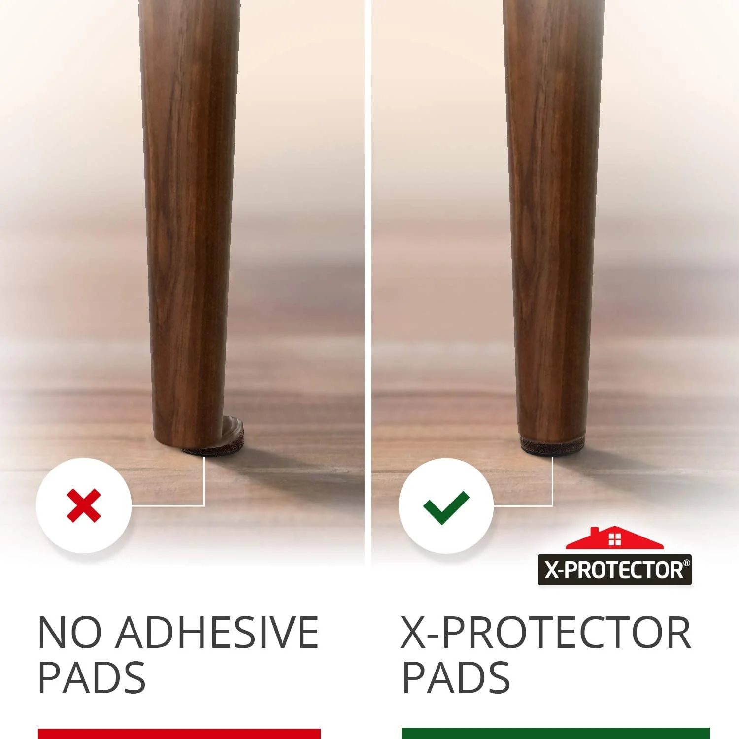 Clever &a; Easy X-PROTECTOR Non Slip Furniture Pads &a;#226;&a;#128;&a;#147; 8 pcs Premium Furniture Grippers 2
