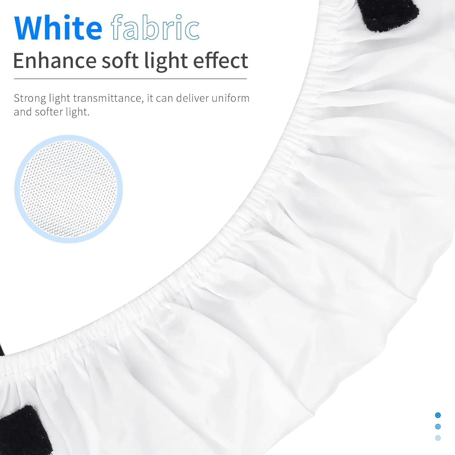 Zell Electronics Zell 18 Inches Collapsible Photography Video Light Softbox Diffuser For 75W(600W Equivalent) Ring Fluorescent Light Flash Light