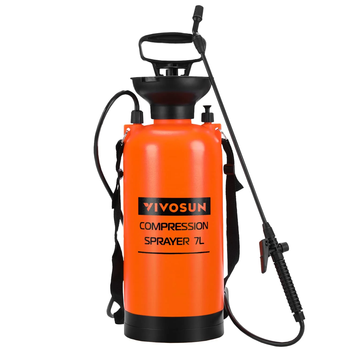 VIVOSUN 185-gallon Pump Pressure Sprayer, Pressurized Lawn &a; garden Water Spray Bottle with Adjustable Shoulder Strap, for Spray