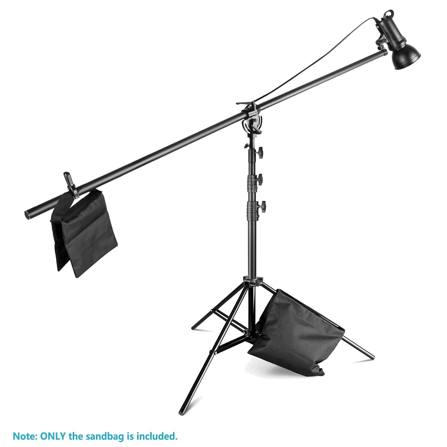 Zell Electronics Zell 6-Pack Heavy Duty Sandbag (Black) For Photo Studio Light Stands Boom Arms With 6-Pack Muslin Backdrop Spring Clamps Clip…