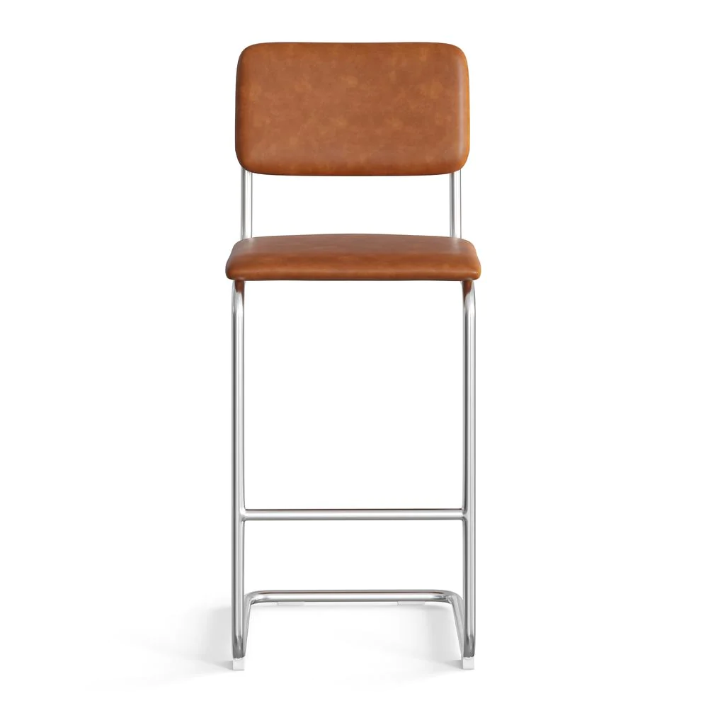 Aeon Hayward Vegan Leather Bar Height Stool (Set of 2)