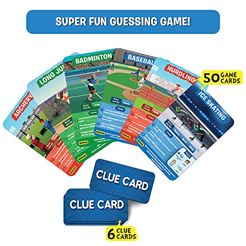 Skillmatics Card Game : Guess in 10 World of Sports | Gifts for 6 Year Olds and Up | Super Fun for Travel &a; Family Game Night