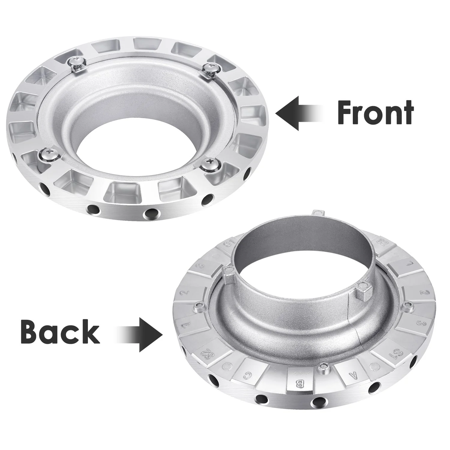 Zell Electronics Zell Metal Bowens Speed Ring Speedring Adapter For Bowens Softbox For Speedlite Studio Flash Strobe Monolight