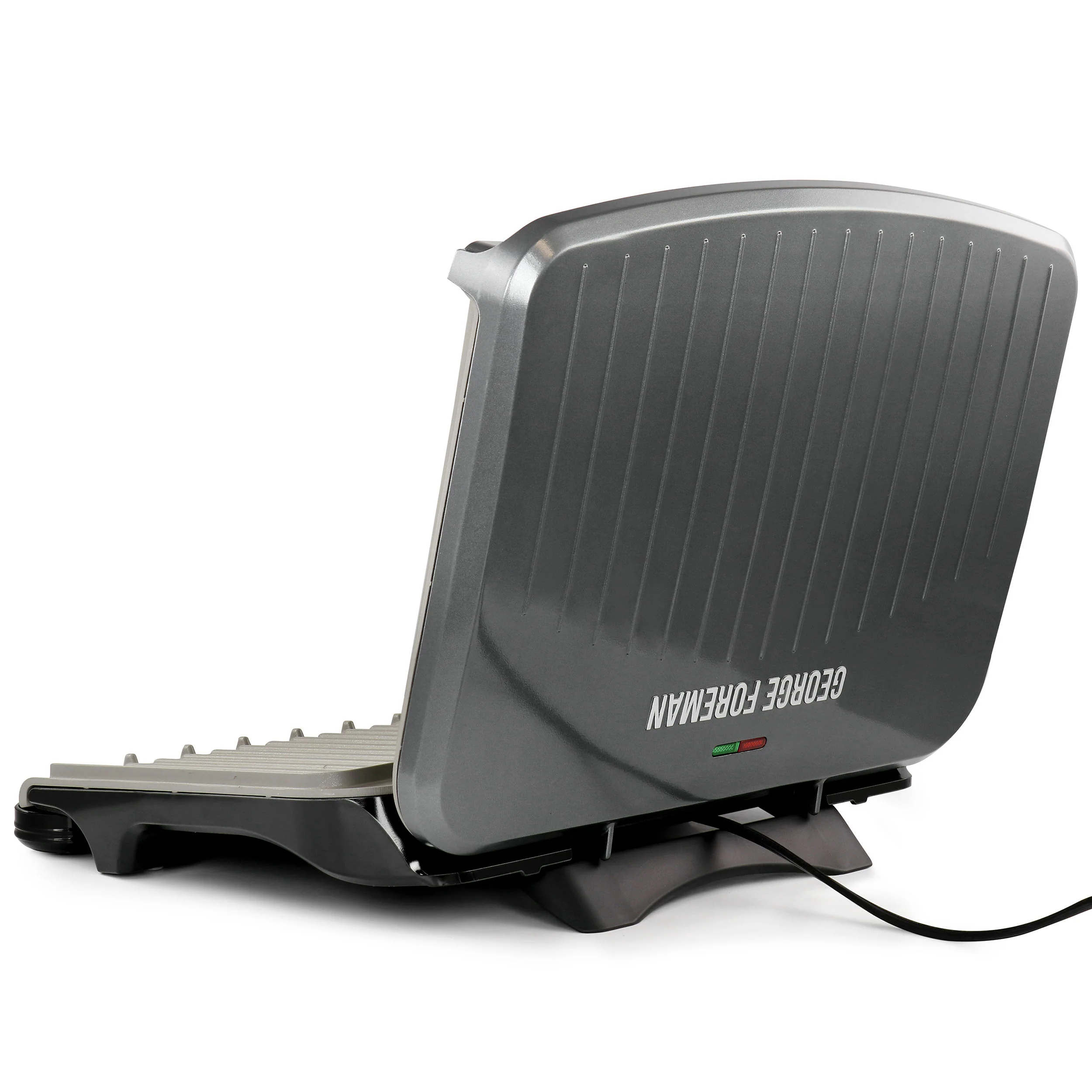 George Foreman 9 Serving Classic Plate Electric Indoor Grill and Panini Press in Gunmetal Grey
