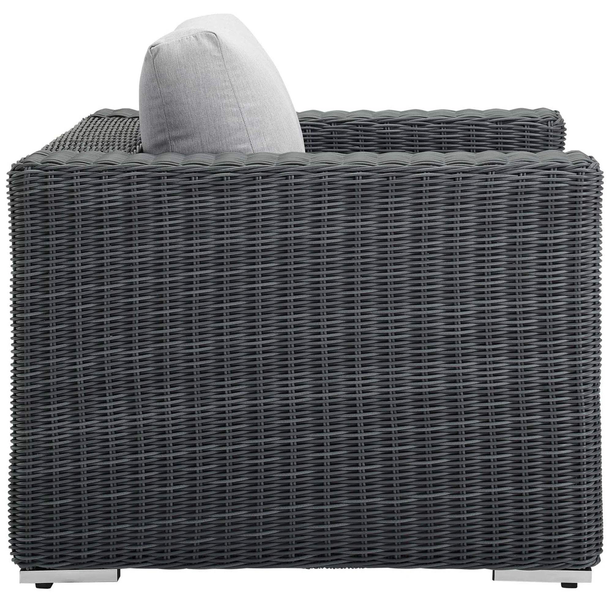 Ergode Summon Outdoor Patio Fabric Sunbrella Armchair - Canvas Gray