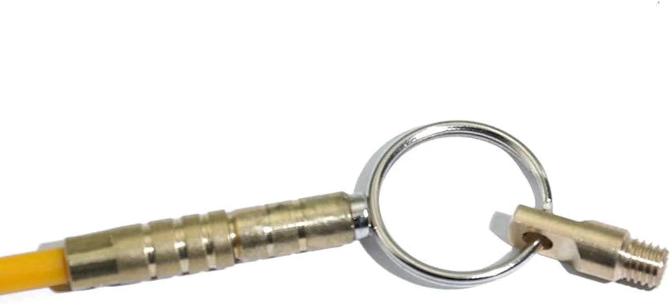 WXTOOLS 66&s; Fiberglass Cable Wire Running Rod Coaxial Electrical Connectable Fish Tape Pull Kit With Hook And Hole Kit In Transparent T