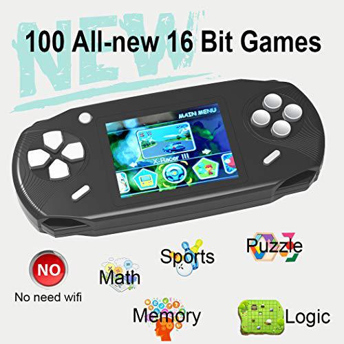 beijue 16 bit handheld games for kids adults 3.0&s;&s; large screen preloaded 100 hd classic retro video games no need wifi usb r