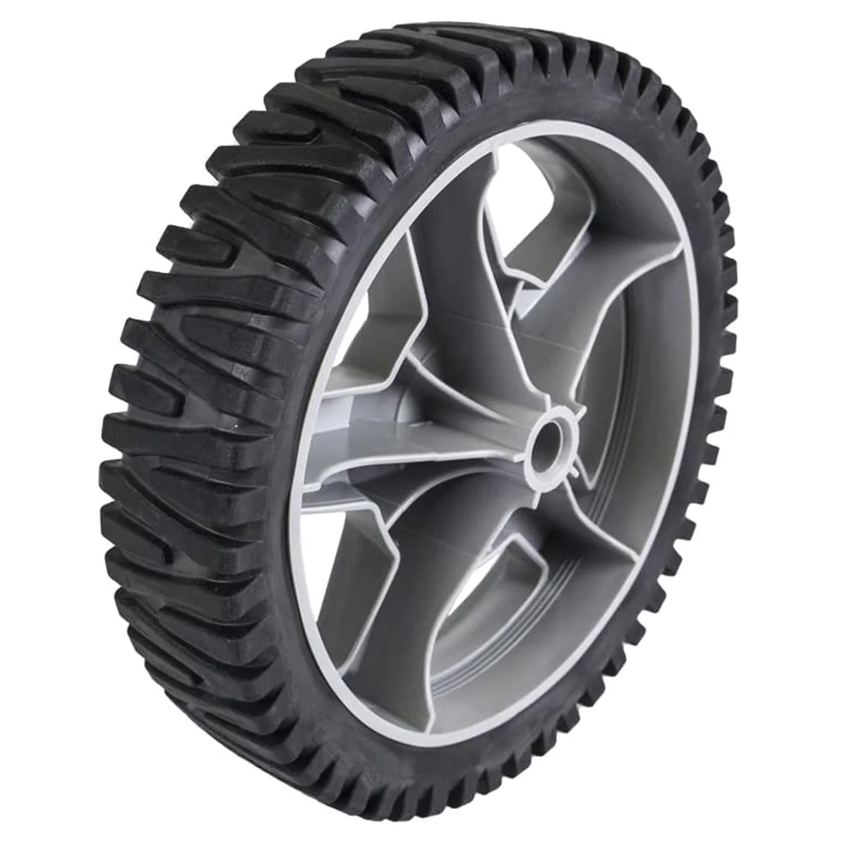 Husqvarna Genuine Husqvarna Wheel 8X1.75 Grey Rad3 5Spoke for Lawn Mower fits 5521 CM, 6522 SL, 7021 RES, 7021 RS / 193909x460, 532400542